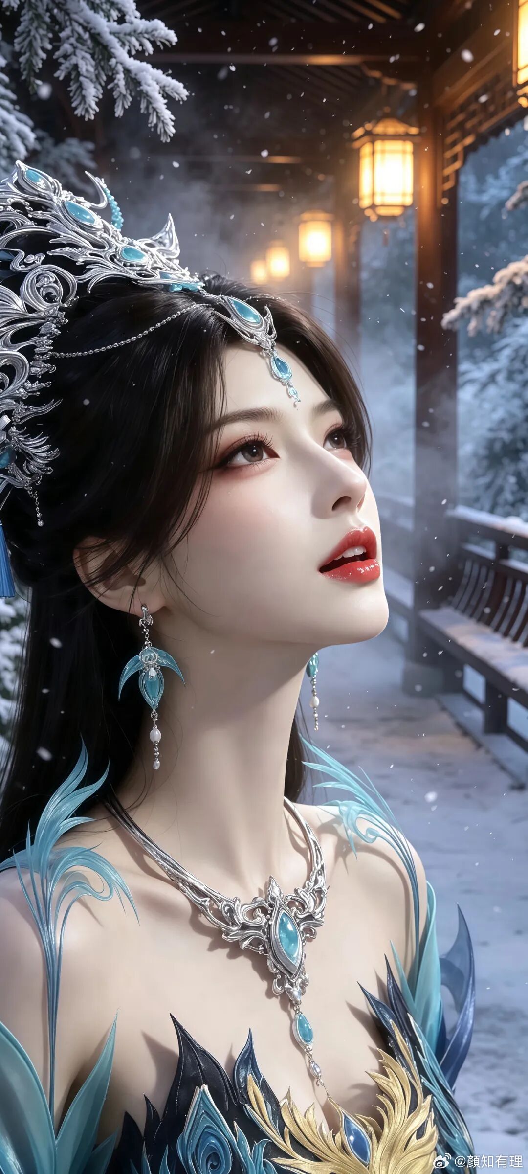 全屏壁纸｜云深不知梦-燕倾霏：治愈系国漫女神壁纸，一眼心动满是温柔次元新星计划国