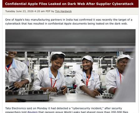 华强北加油啊，三哥把iPhone18的底裤挂到暗网上快一个月了，印度政府才想起来