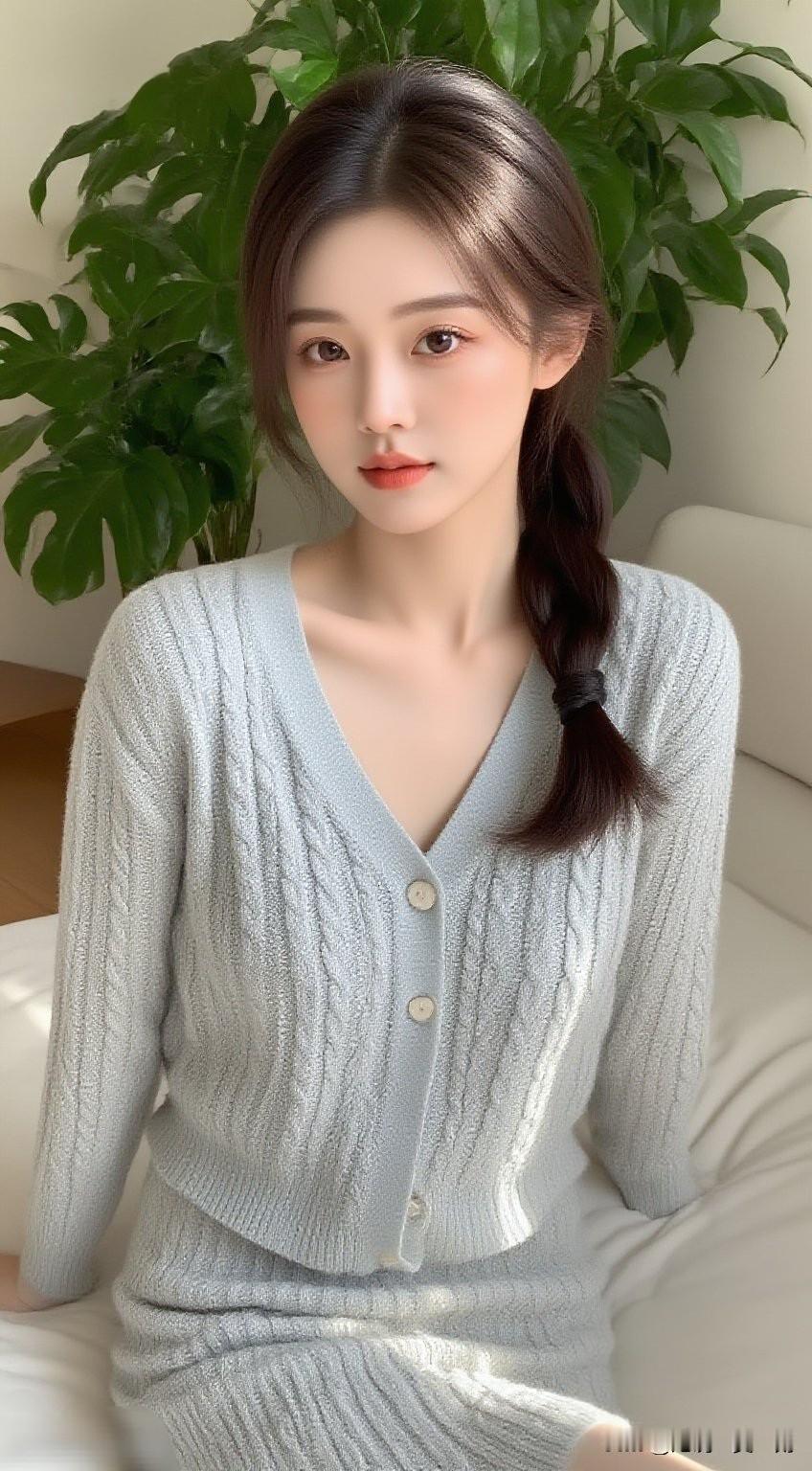 静坐芳闺中，心随云影动。你们用过最美的手机壁纸是什么温柔甜美的少女心，浅灰色针