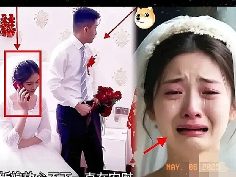 五一当天，一对恋人在婚礼上举行婚礼，新娘接到男闺蜜打来的电话，因为男闺蜜失恋了，