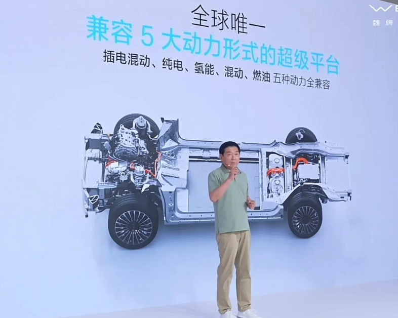 魏建军：“我们长城汽车不做选择，我们全都要！”就在此时此刻，魏建军作为主讲人