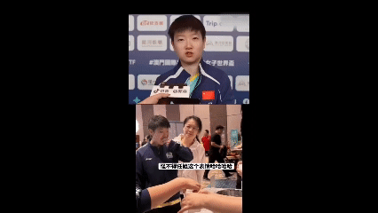 莎莎这“鸣一大口”的干饭劲儿，真是看着就治愈。女队医那眼神里全是慈母笑加上职