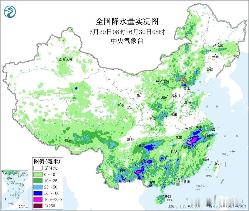 【京津冀降水实况】昨天夜间，北部地区出现降水。廊坊，天津，张家口，北京等地出现暴