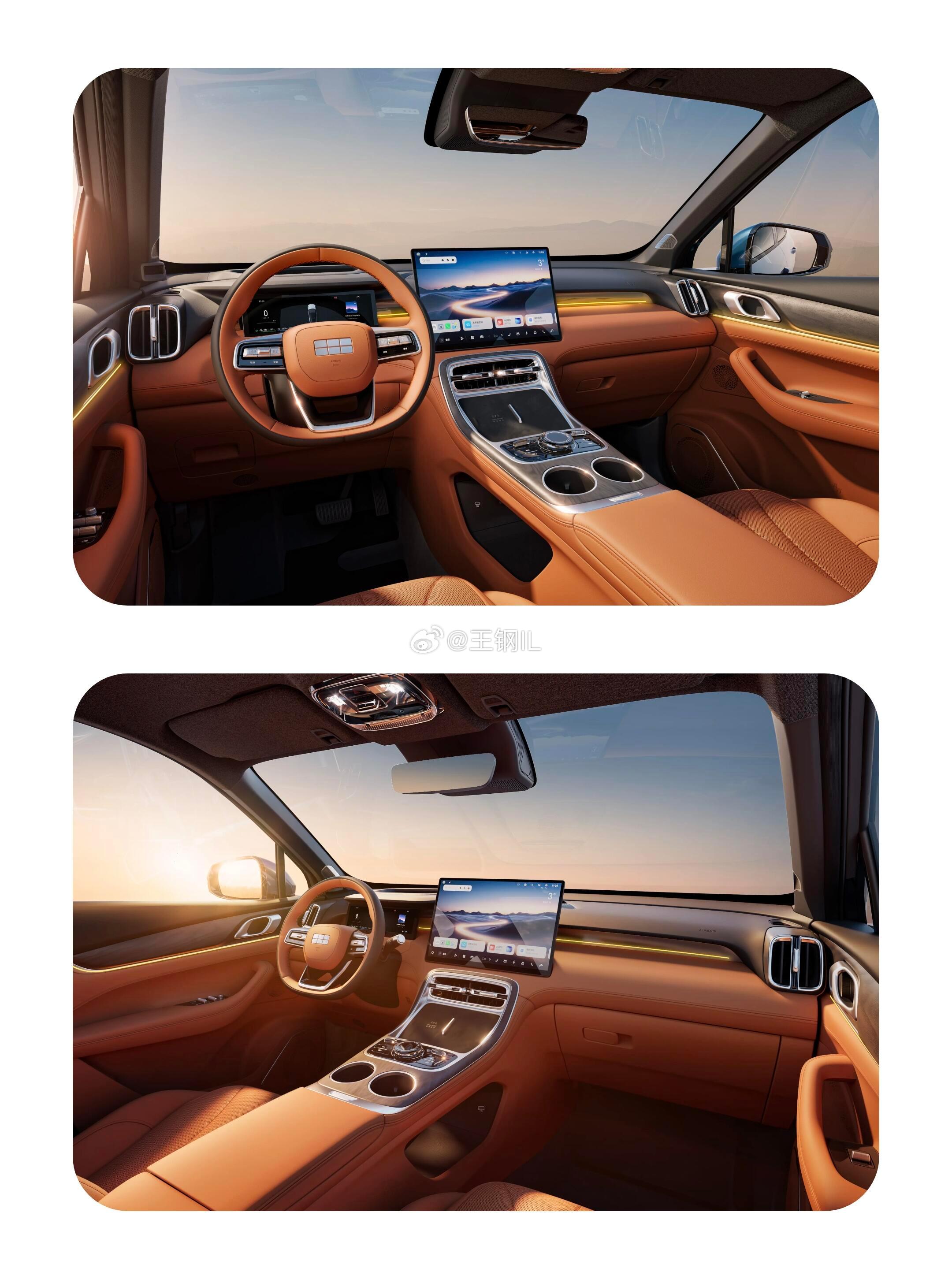 吉利银河M7六款车身配色公布，4月上市和银河L7相比，车长增加60mm，续航提升