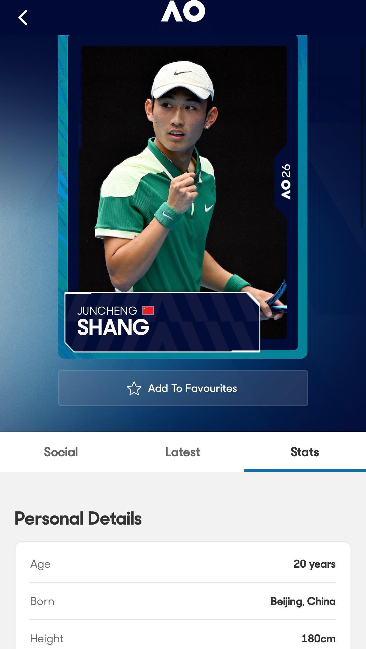 商竣程迎澳网开门红澳网男单首轮，商竣程以6-46-7(2)6-46-0击