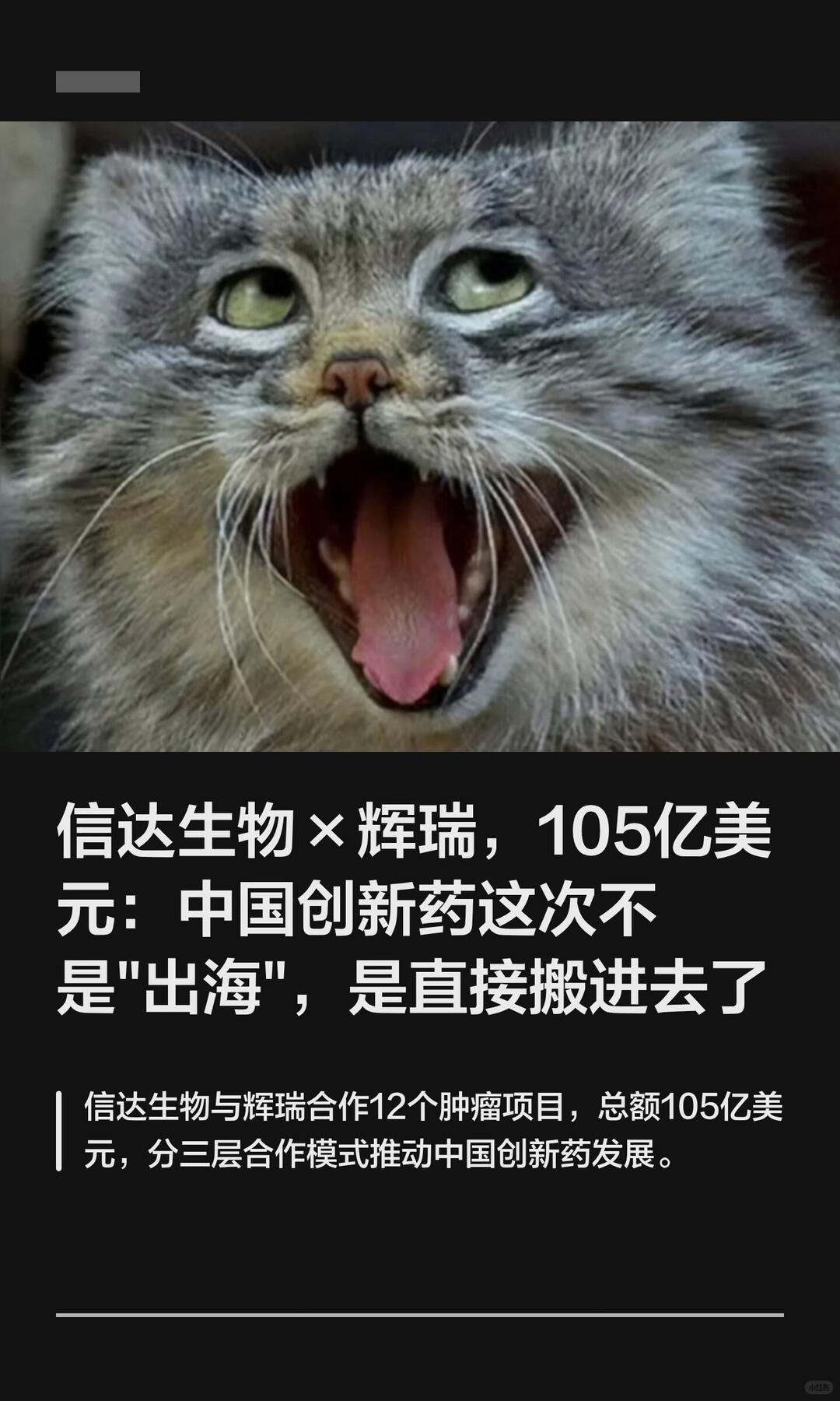 一句话：辉瑞重金买中国药企，核心是补专利悬崖、抢前沿技术、控研发成本、占中国市场