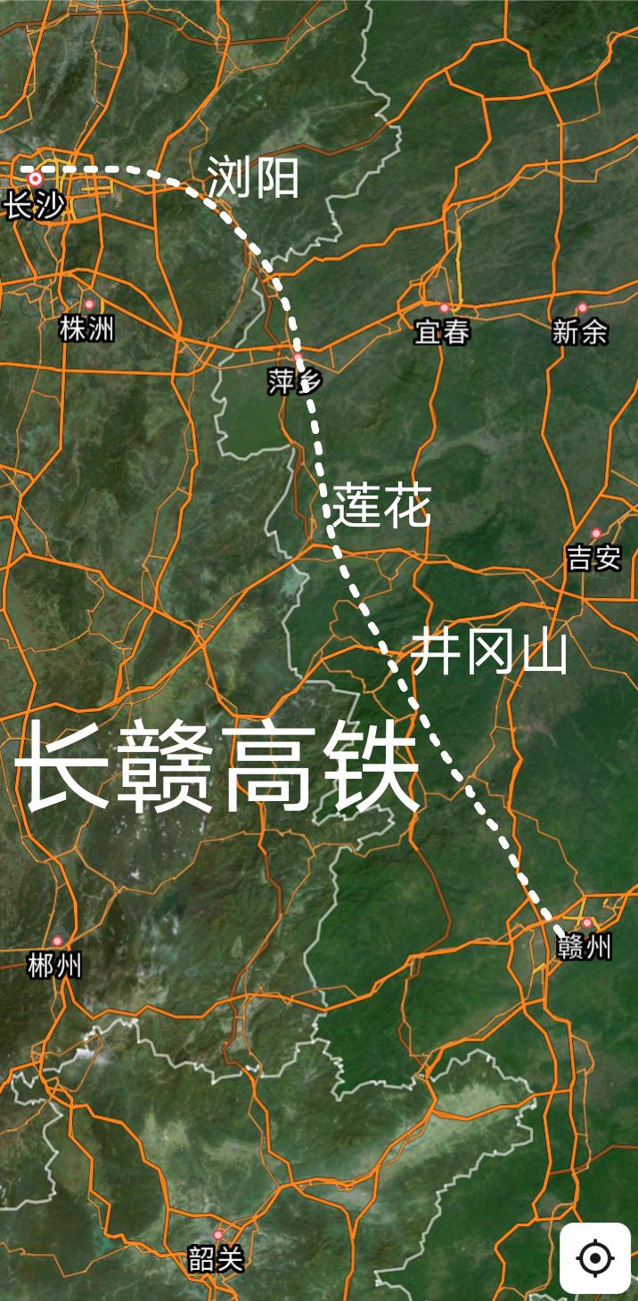 长沙途经萍乡和吉安至赣州时速350公里的长赣高铁全线最长隧道井冈山隧道(14.1