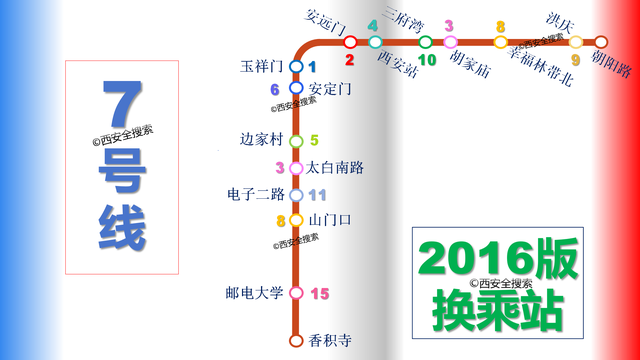 西安地铁7号线新老版本对比, 调整后变化太大了!