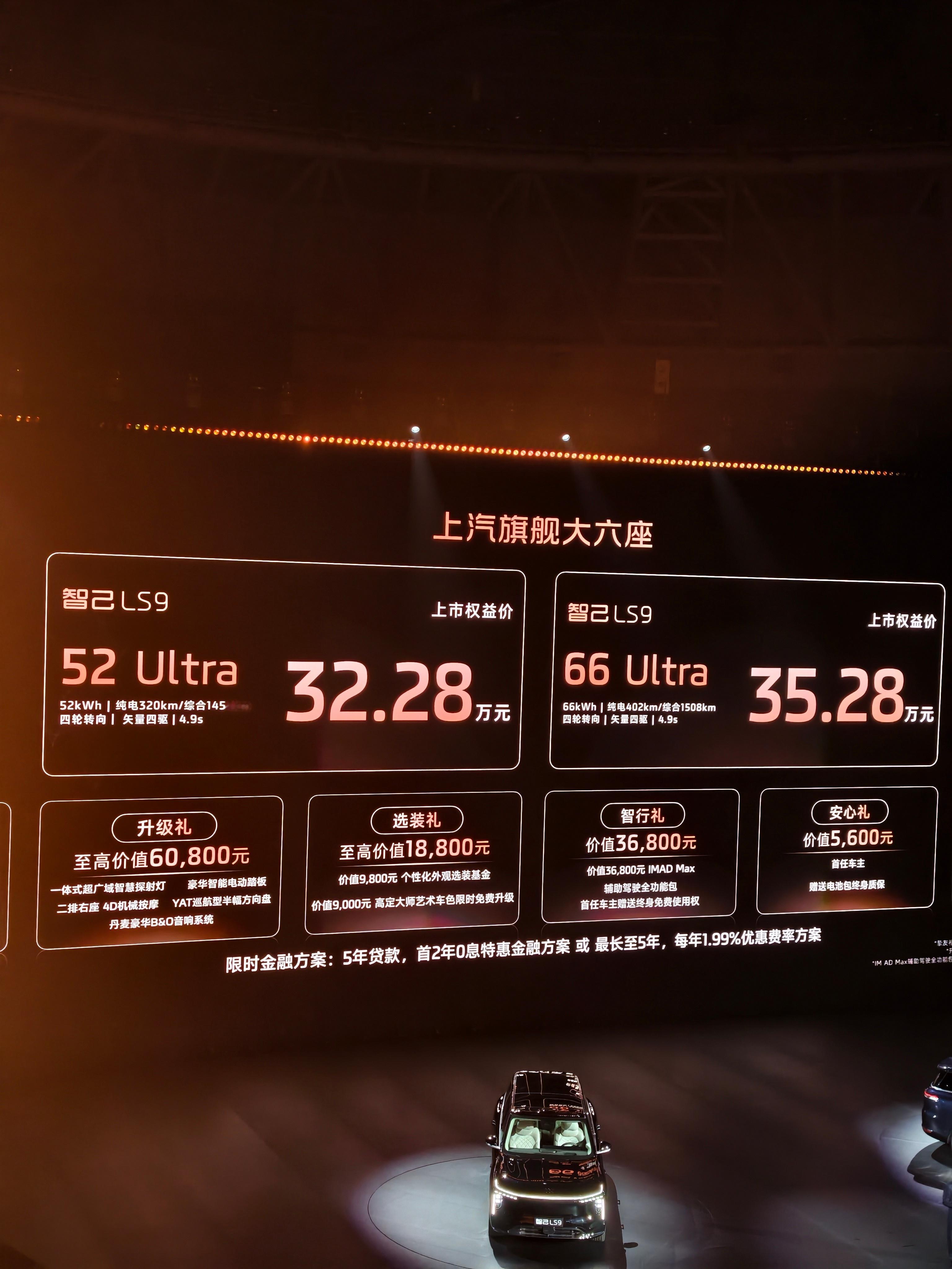 智己ls9性价比太高了！52ultra版本32.28w起售66ultra版本