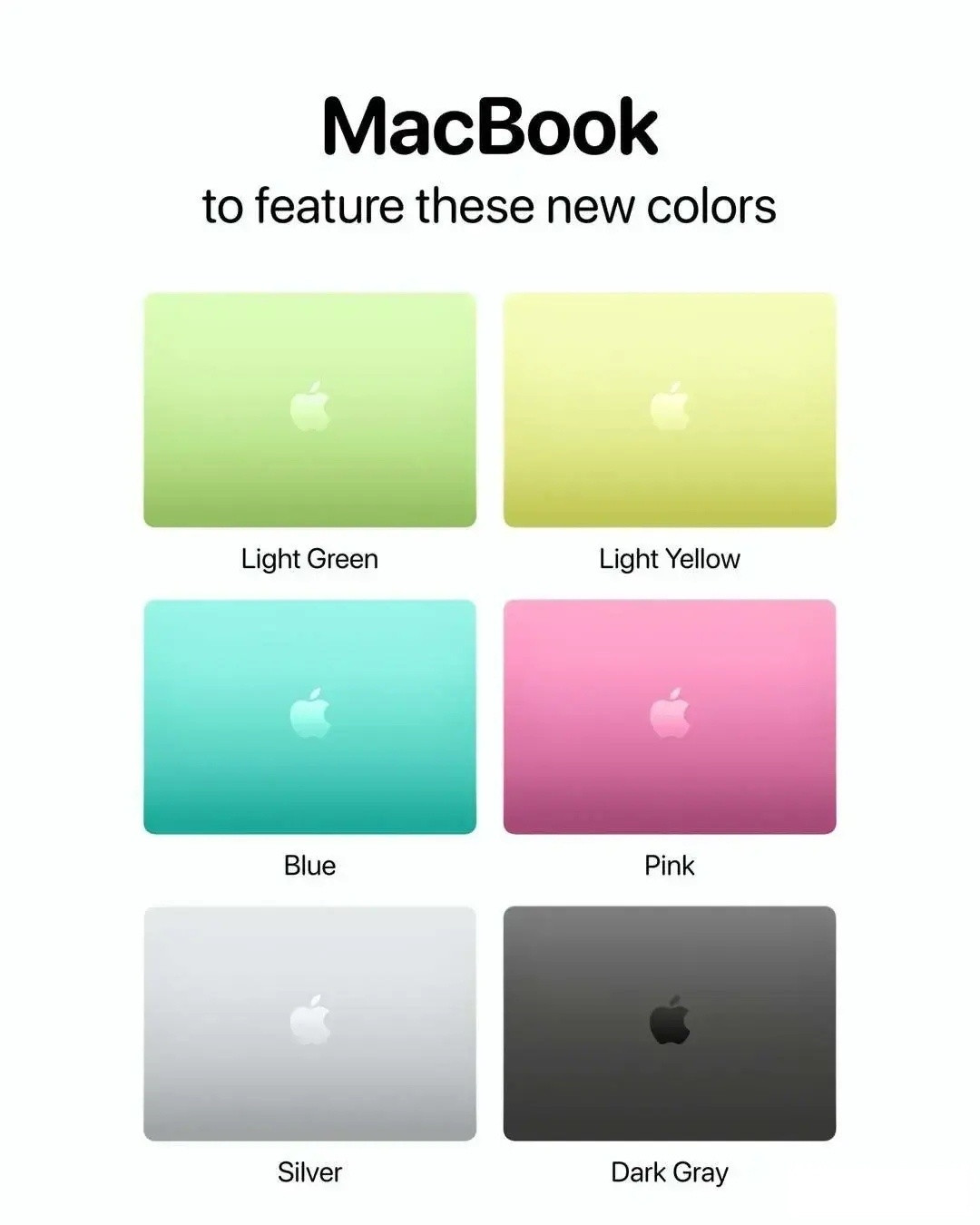 据说苹果新款的低价MacBook会是多彩设计，其实这样挺好的，因为把外观颜值