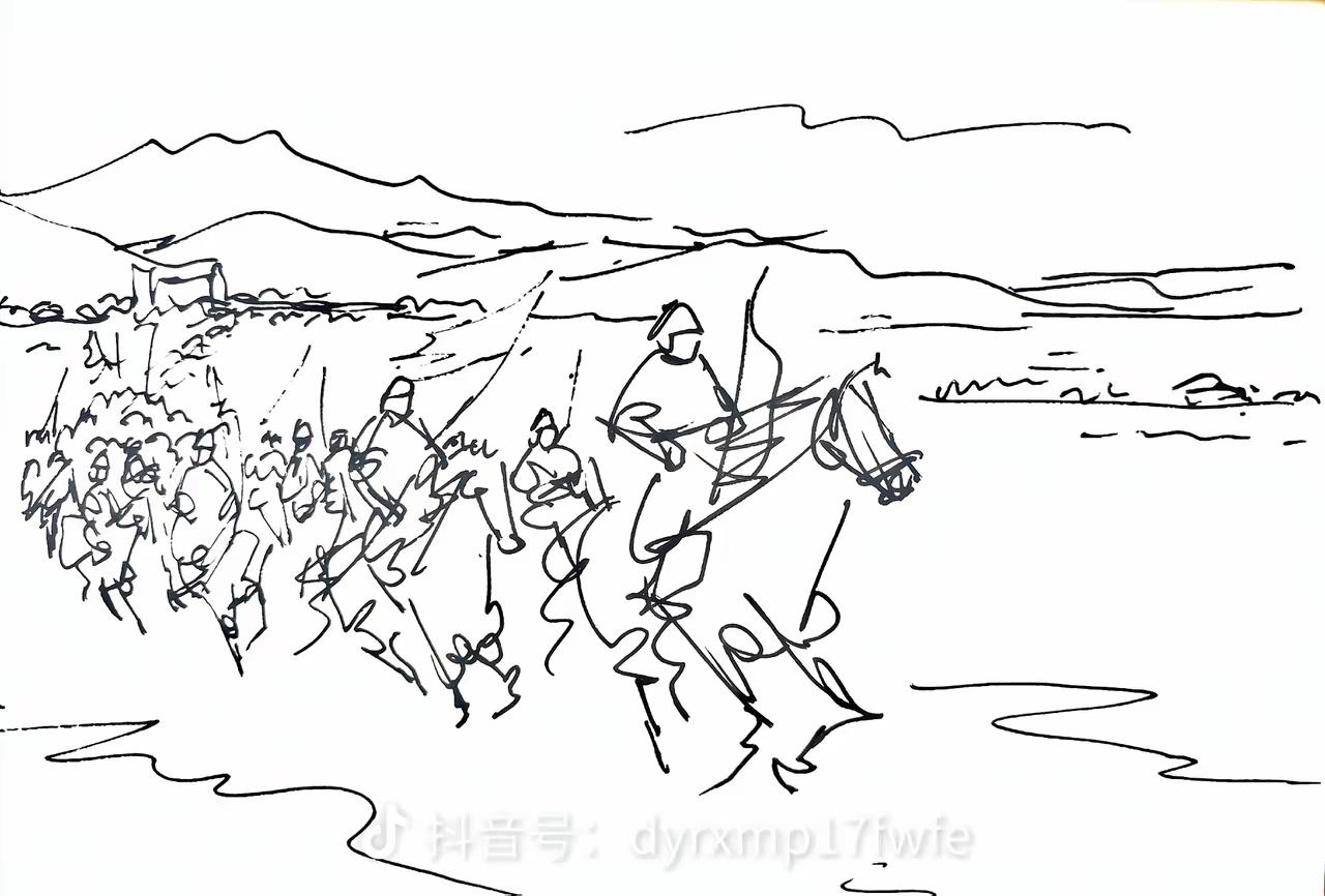 神似意境似，寥寥几笔就全画出来了，速写的楷模[赞]