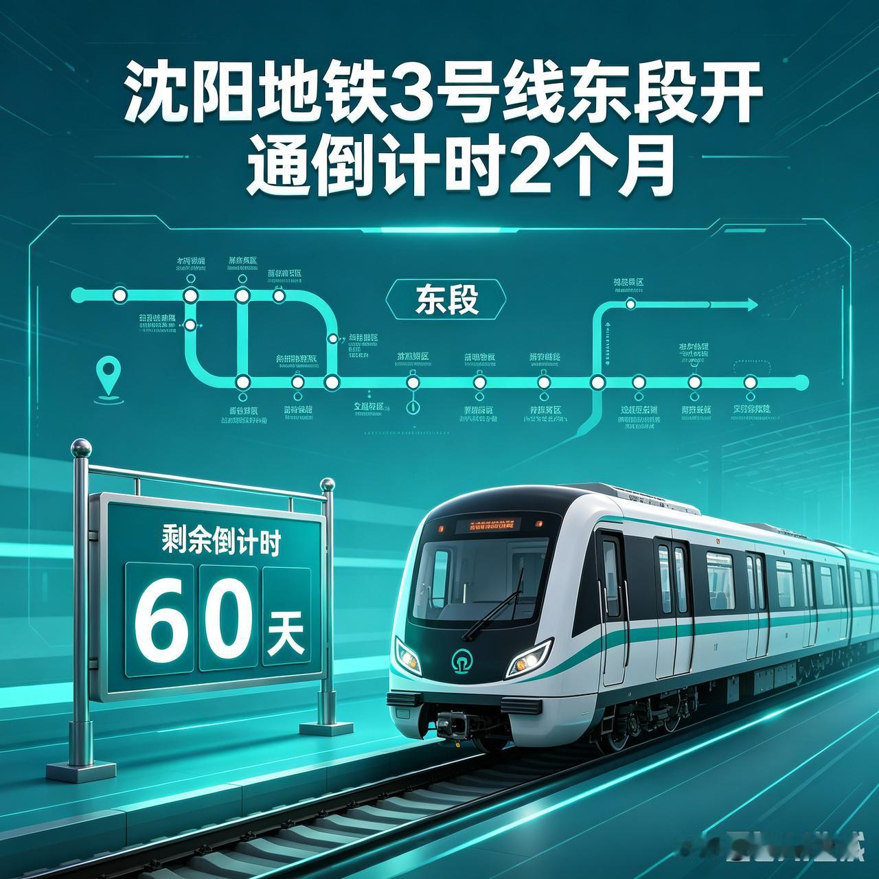 今天是沈阳地铁3号线东段倒计时60天！全线收尾，滑翔/和平/沈河终于熬出头！[呲