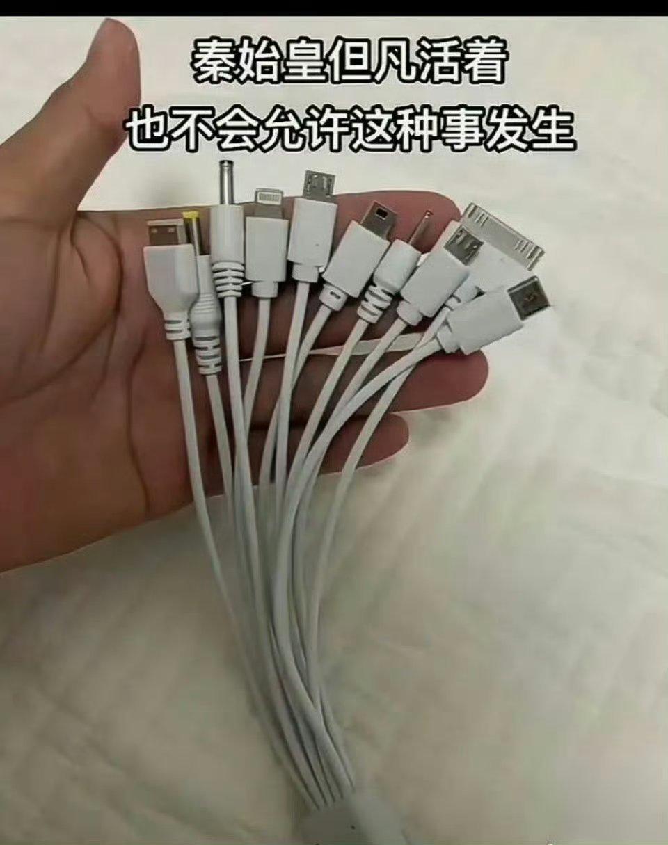 秦始皇：我统一了文字度量衡，没统一充电口是我最大的遗憾