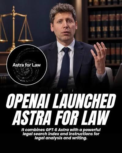 OpenAI正将GPT-6Astra引入文档文书密集度最高的行业-法律行业。公司刚刚推出了“Astr