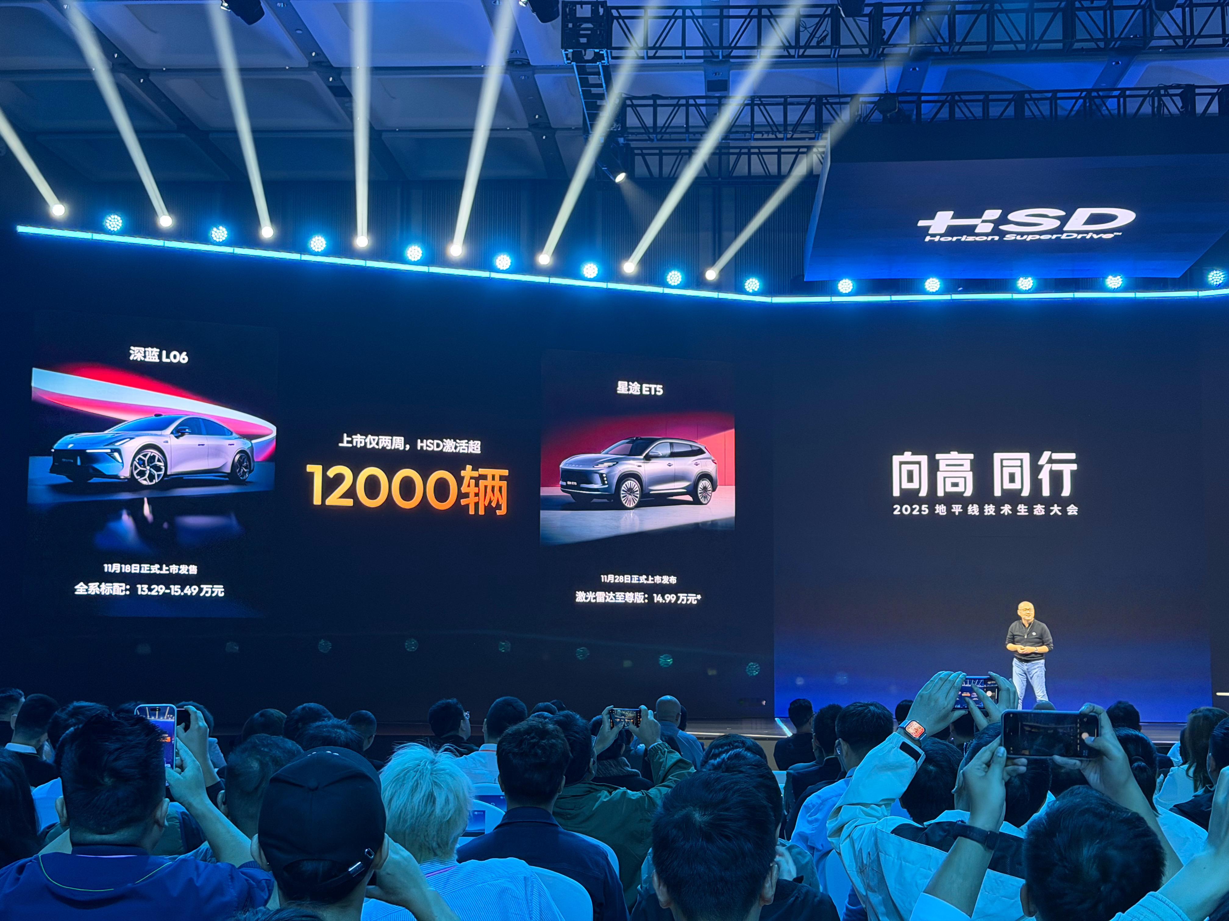 不到两周，HSD激活超过12000辆，地平线定点的两款车，上量都很快啊！有