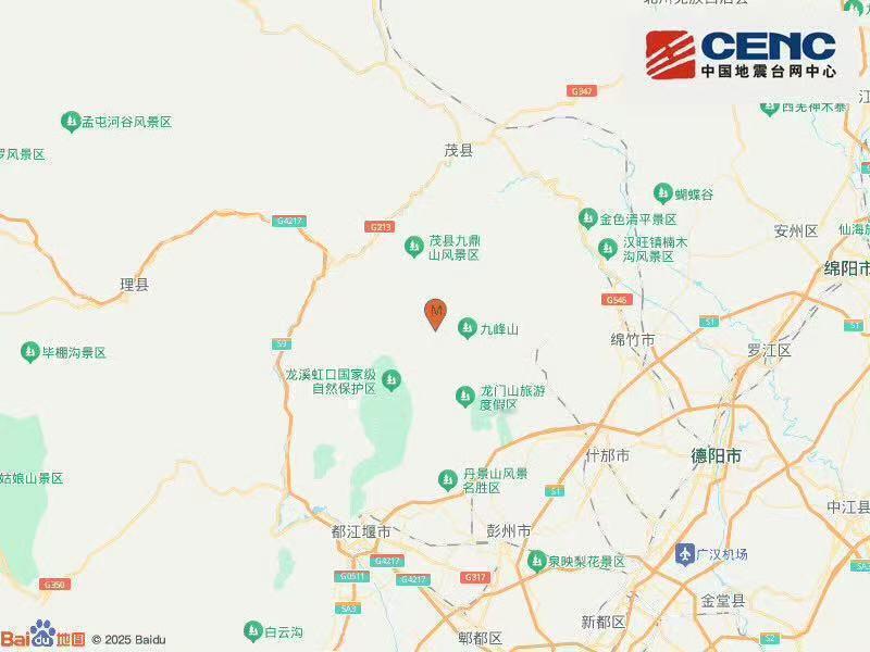 12月13日06时52分，四川成都市彭州市（北纬31.37度，东经103.81度