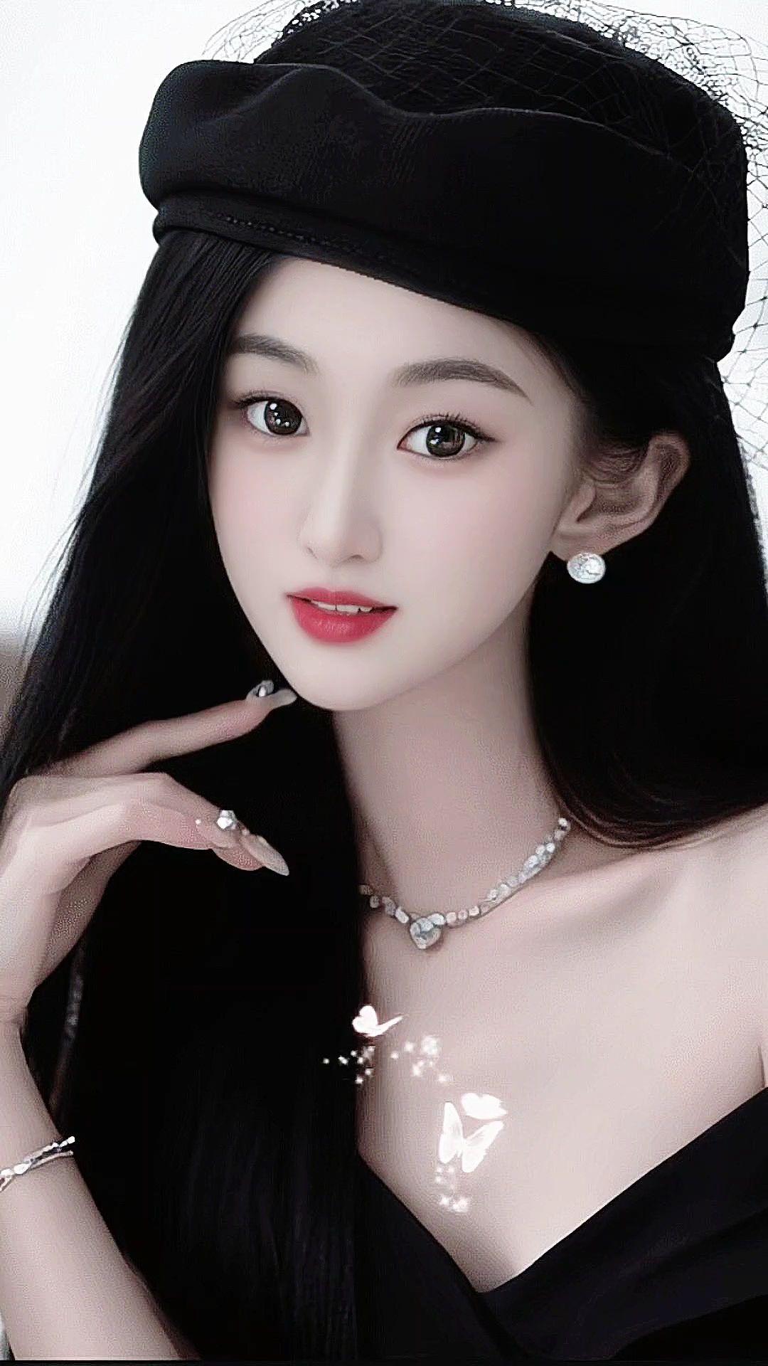 美出高级感时尚清冷美女优雅气质温柔待余生优雅黑裙女神