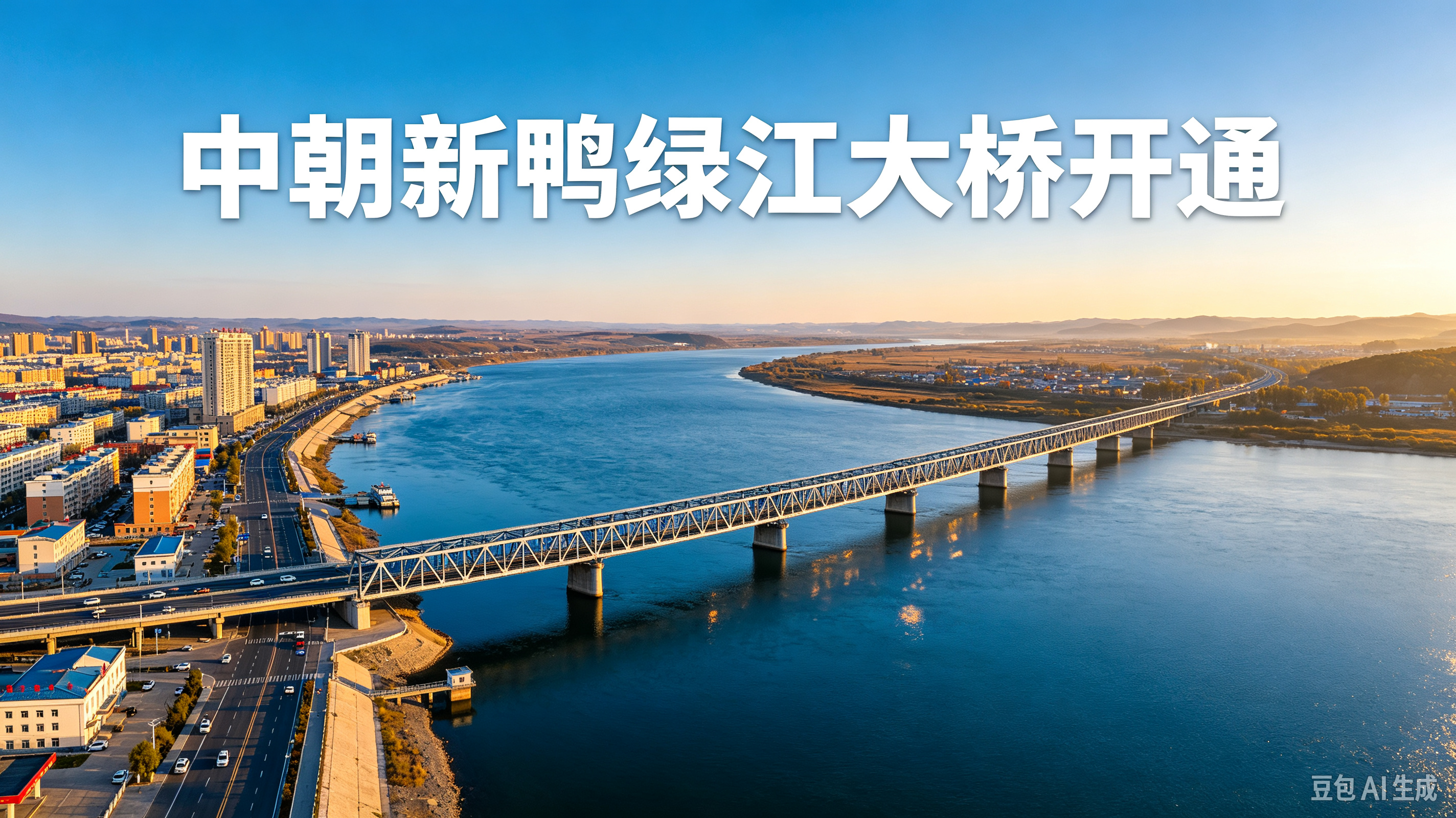 重磅！中朝新鸭绿江大桥终于通车，意义太不一般好消息刷屏了！大家期待多年的中朝新鸭绿江大桥，正式开通运