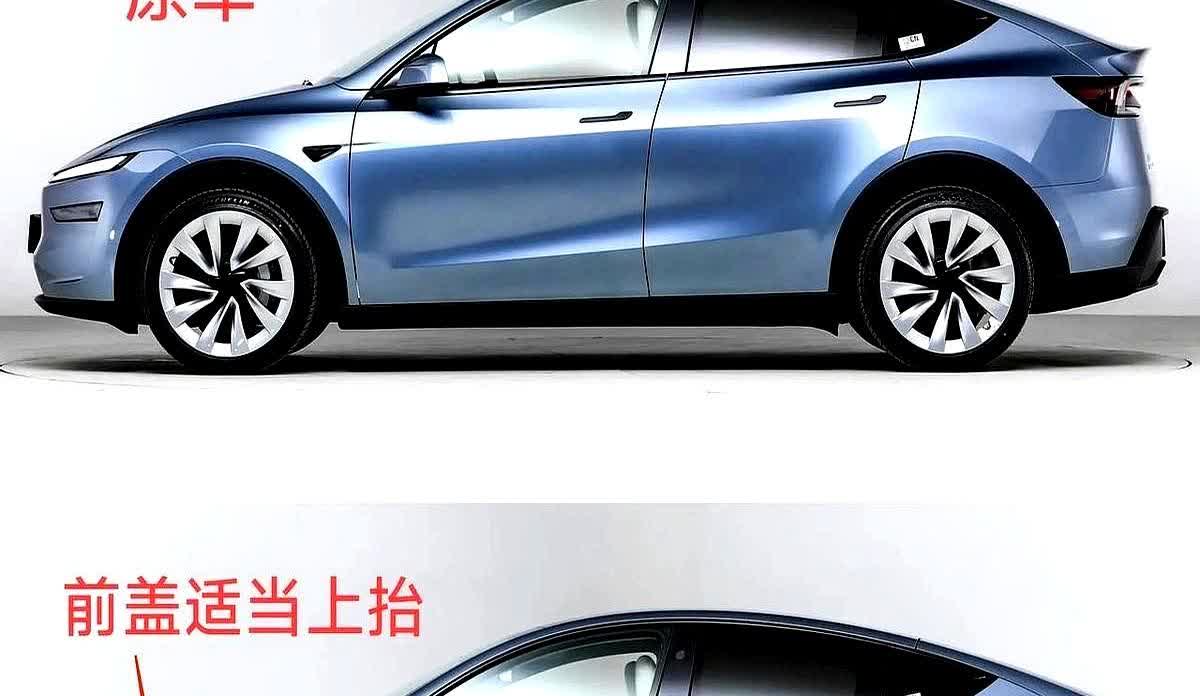 特斯拉机盖一抬，直接封神老款车主都懂改装圈最近疯传ModelY