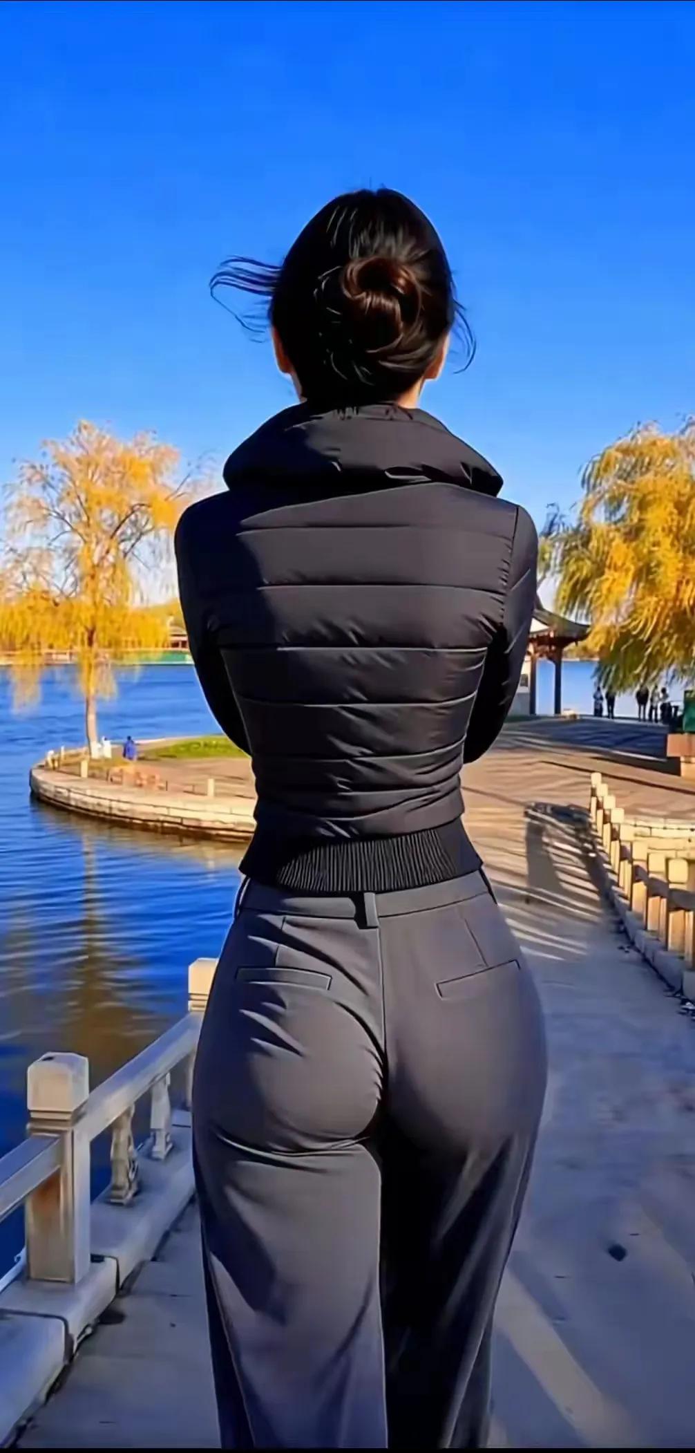 今年的气候有些反常，都冬天了，湖边的柳树叶子，还坚强的挂在树上，不肯落下来。