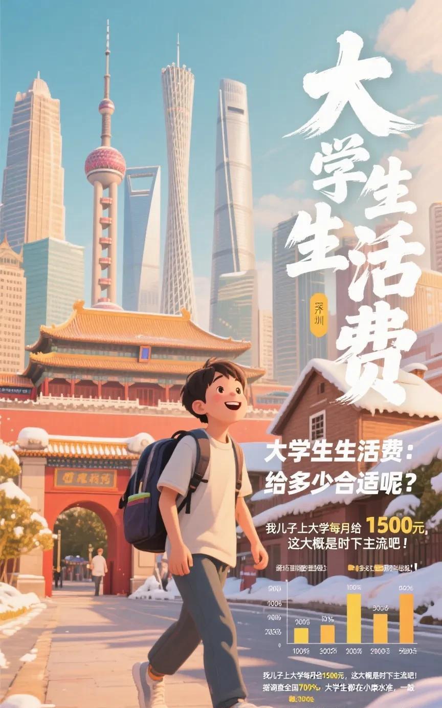 大学生生活费：给多少合适呢？如今，各地高考录取陆续结束了，新生即将走进大学校门