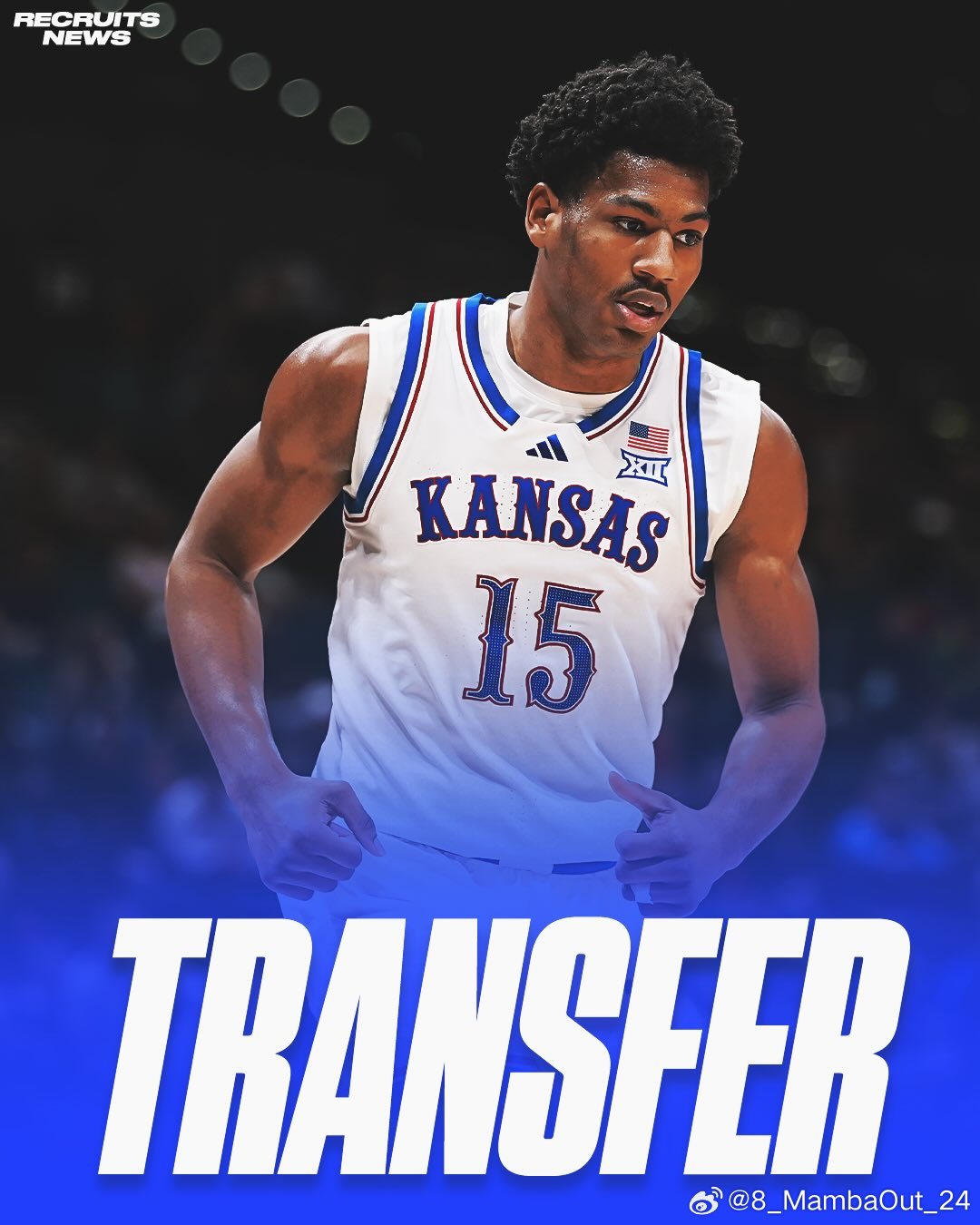 堪萨斯大学前锋布莱森·蒂勒(BrysonTiller)将进入转学窗口这位身高6