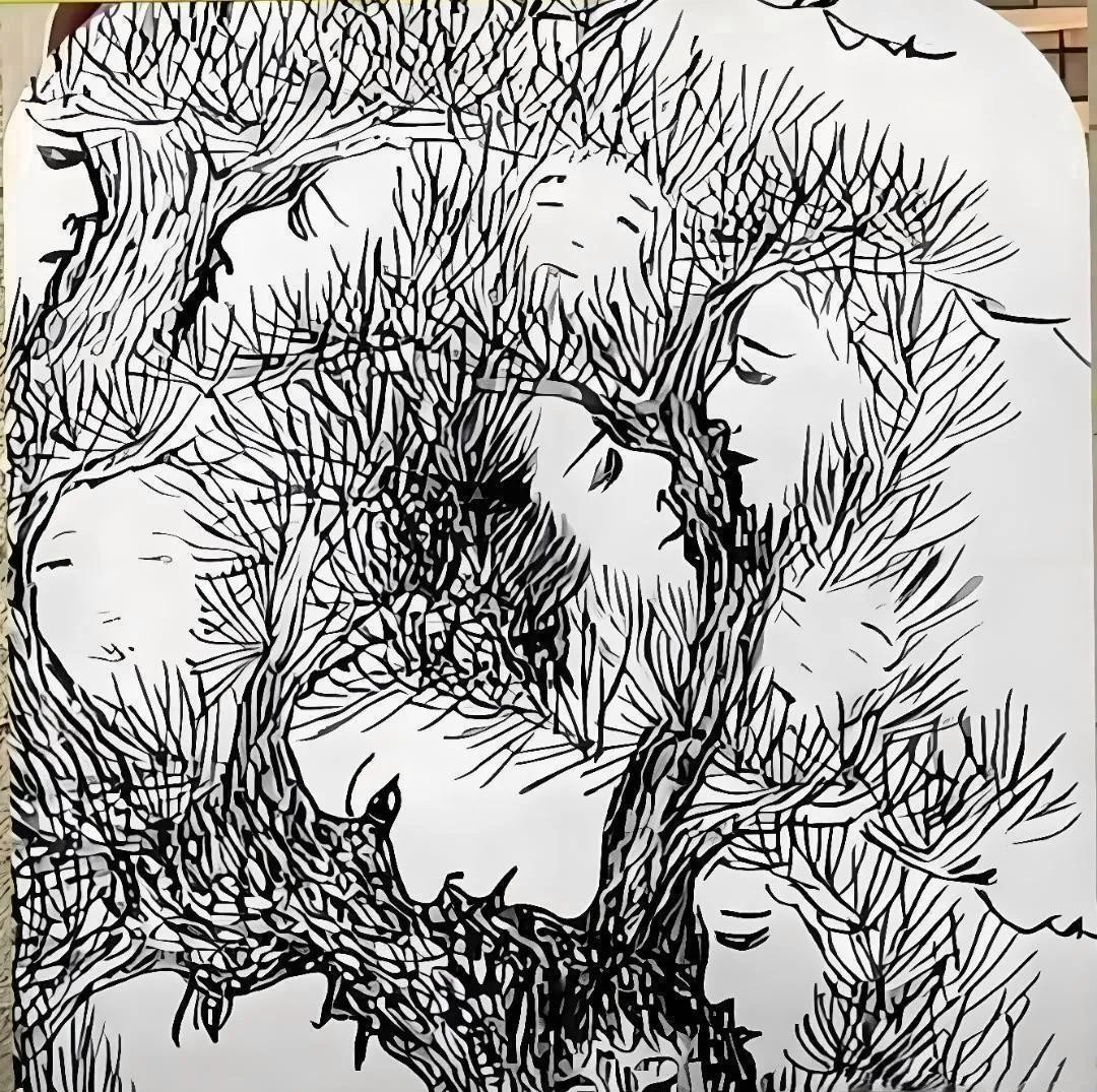 如果你能看到四张人脸，我劝你看一下你的心理年龄几岁？如果看到七张脸，心理年龄