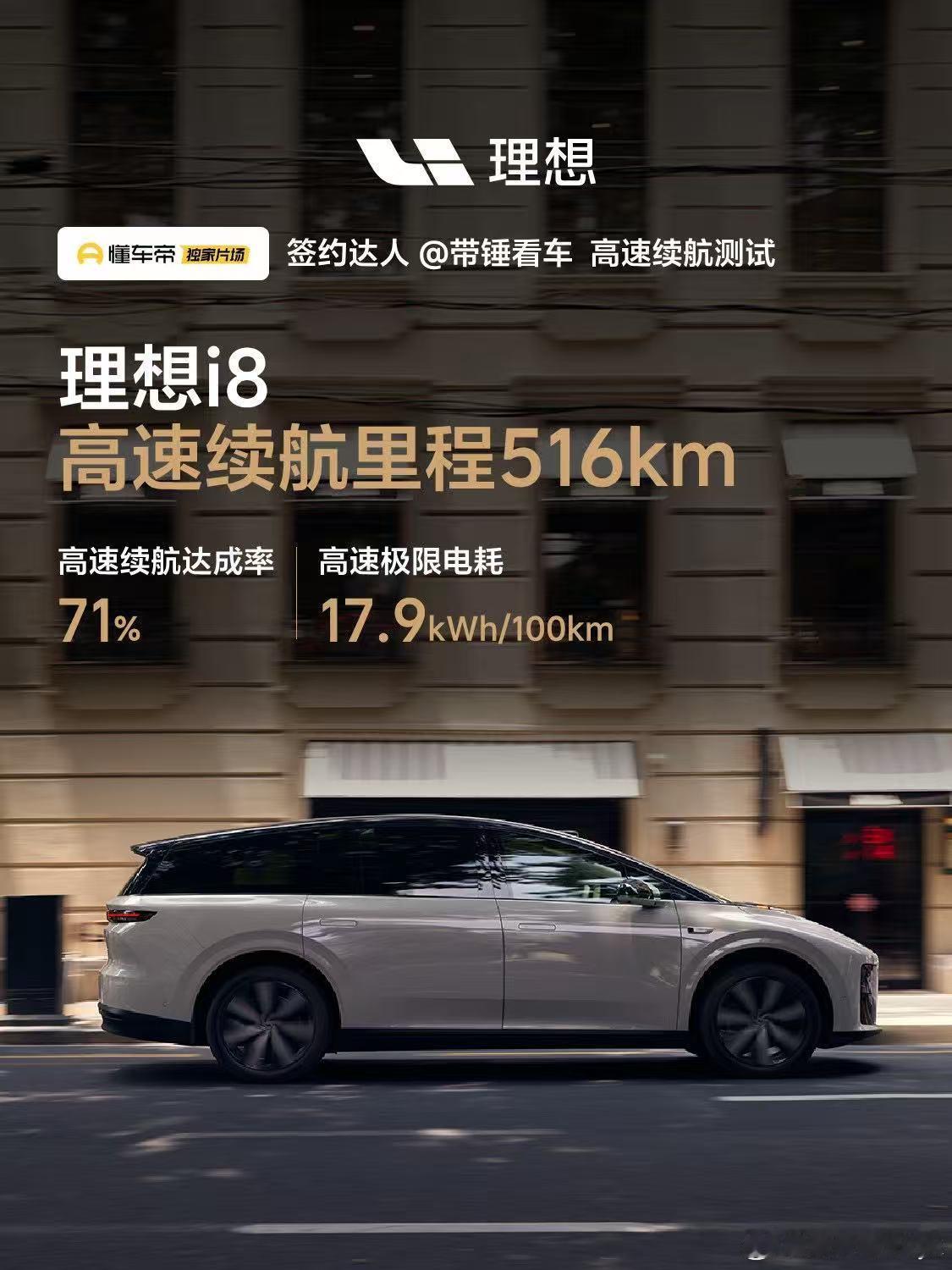 理想i8不得不说，理想i8的实测续航表现还是很扎实的👍大v聊车​​​