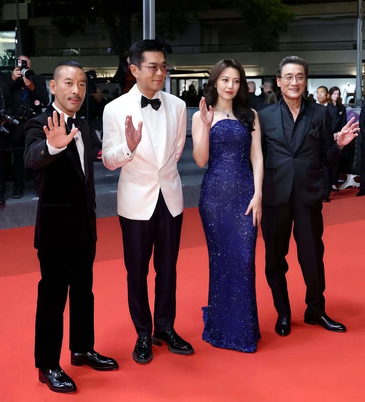 这个戛纳红毯上的四人组合，有颜值、有演技、有艺德，有才华、有人品，我磕了，嘻嘻。