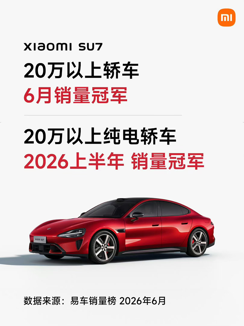 看黑子讲话我还以为小米汽车卖不动了呢咋还是第一啊我确实很难找出一款质量比小米汽车