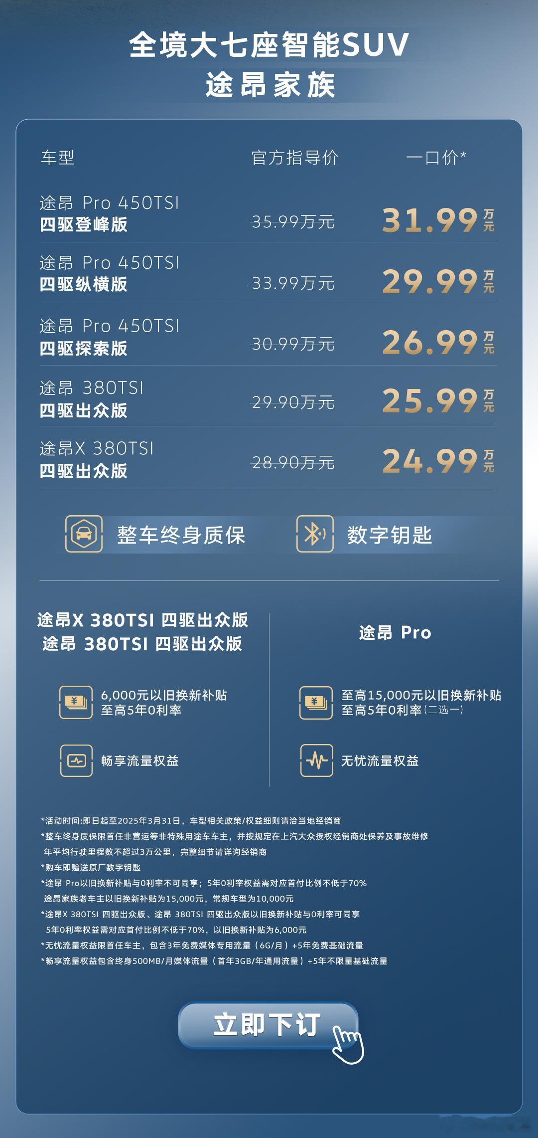 搭载5代ea888的途昂pro正式上市，指导价26.99万起步[doge]​​