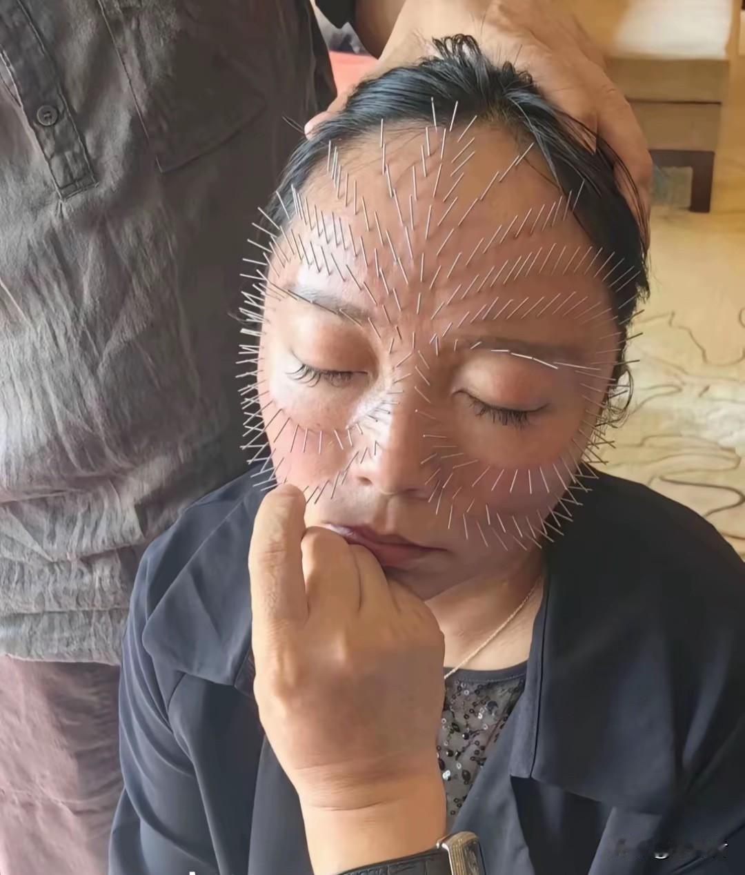 第一次见这是找到穴位了吗