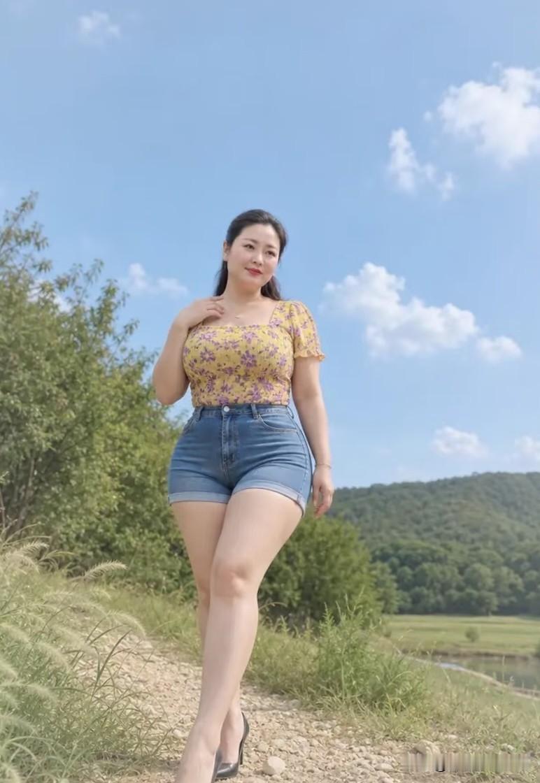 南乡子·野陌行晴宇漫流光，万里浮云映远冈。缓步荒蹊观秀色，风扬，一抹芳姿