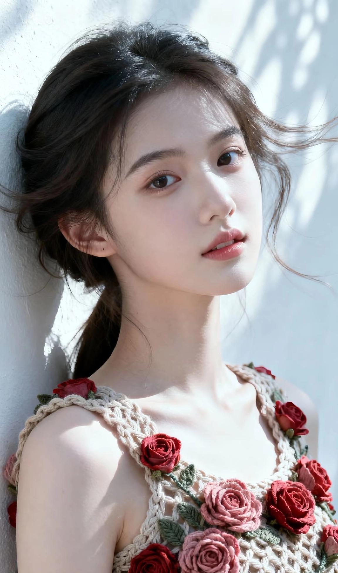 光之影少女心满满的花朵连衣裙，甜美又浪漫！🌸💕