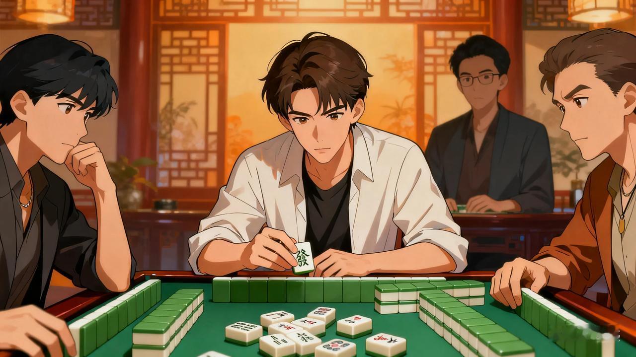 发现了没有，打麻将的人，千万别刚输两把就慌了神。一门心思想着“赶紧赢回来”