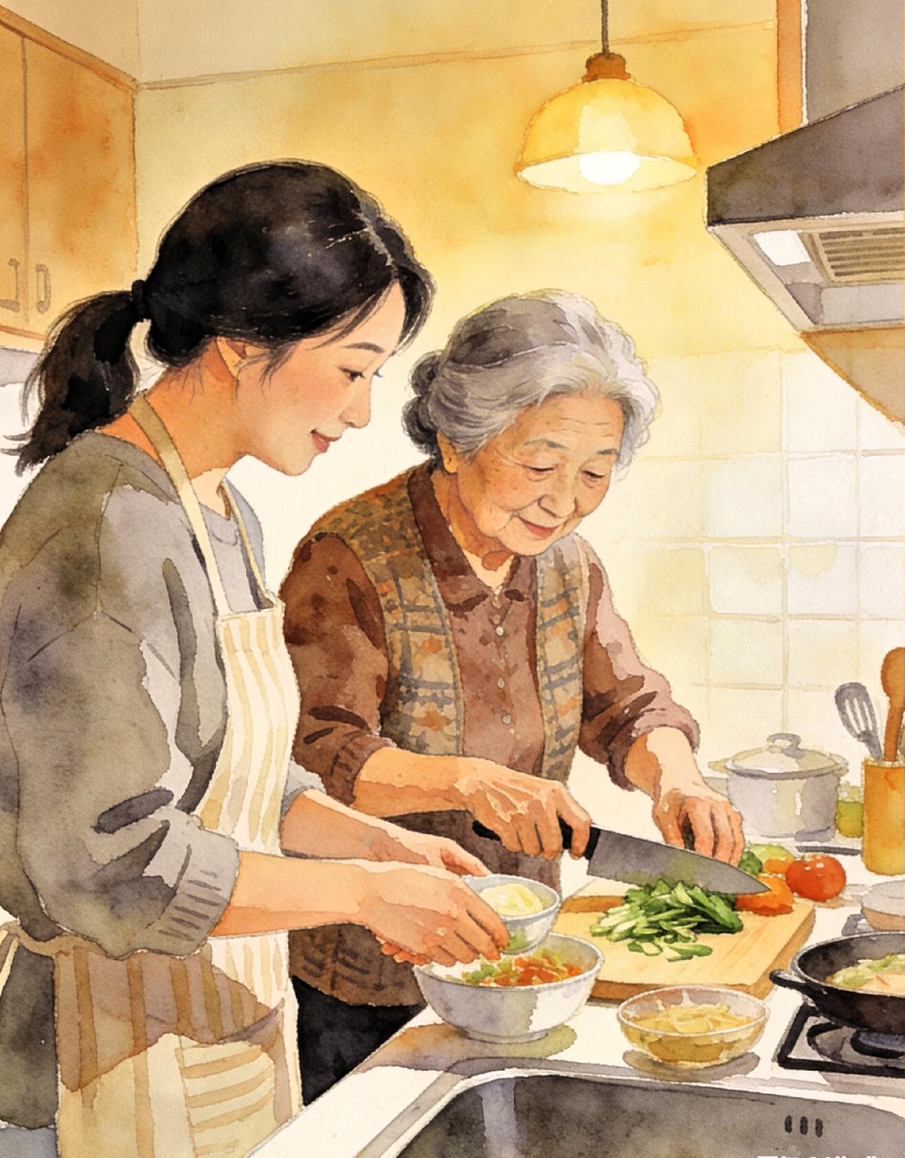 结婚的时候，老母亲，只嘱咐了我一件事，她说:“闺女，只要婚后，你婆婆肯出力带孩子