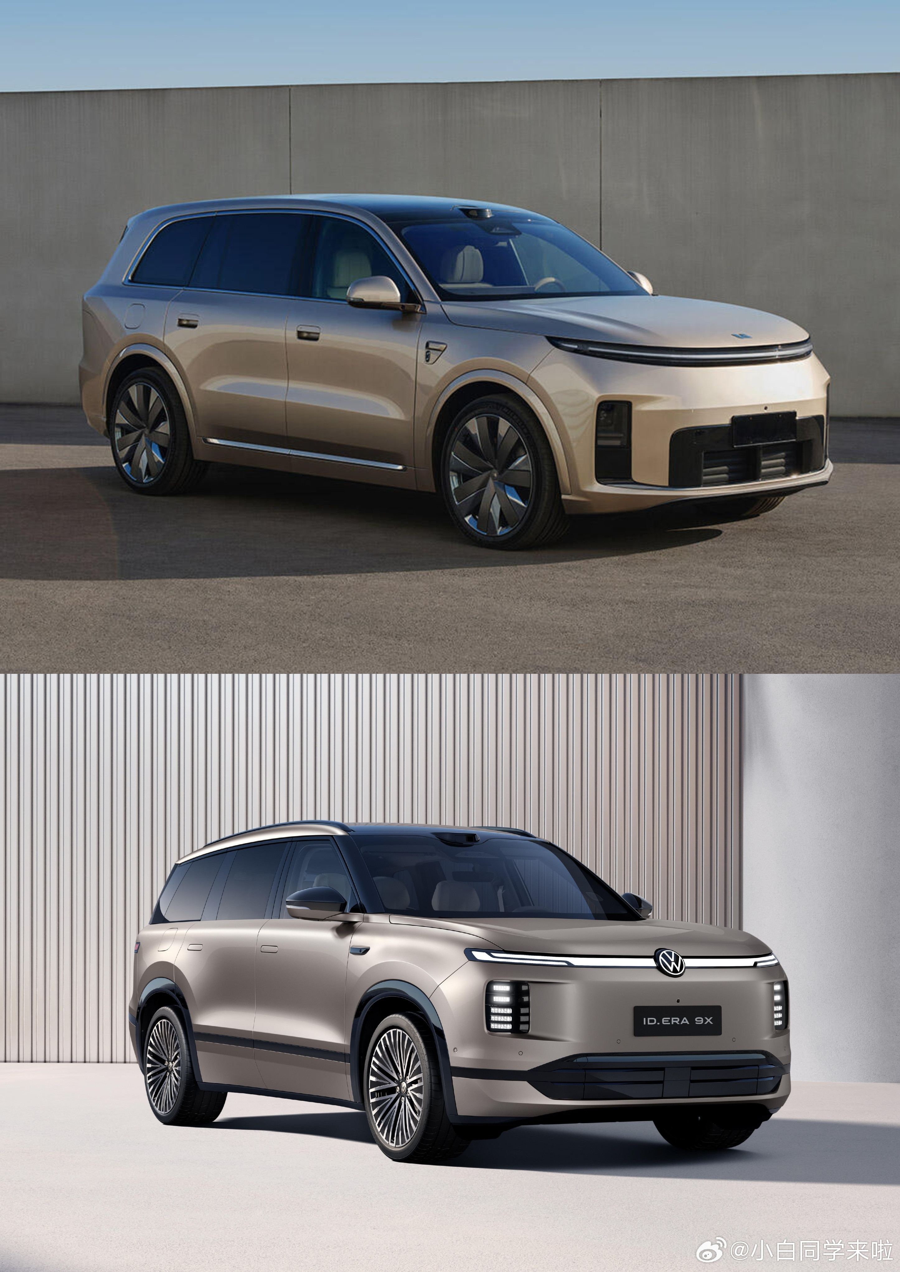 昨天大众和理想因为旧账又小小的热闹了下。这下两家产品算是“拉齐了”，大众ID.