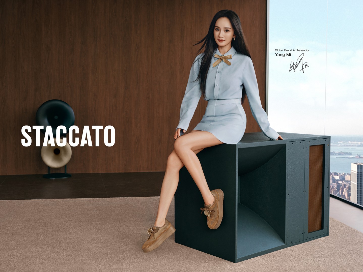 杨幂xstaccato思加图2026早秋新品大片外网ins同步发布杨幂sta