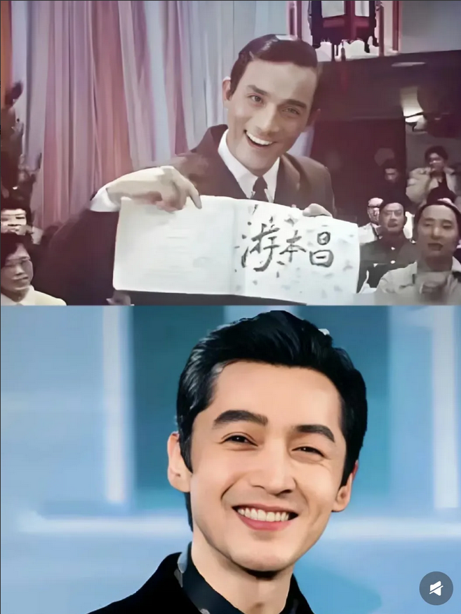 才发现，胡歌与91岁的游本昌年轻时容貌神似，对比游本昌1984年春晚（时