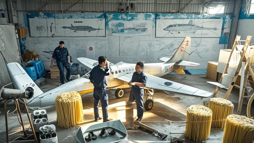 面条厂藏飞机作坊跨界创新要有安全托底近日，某面条厂内暗藏私人飞机组装作坊