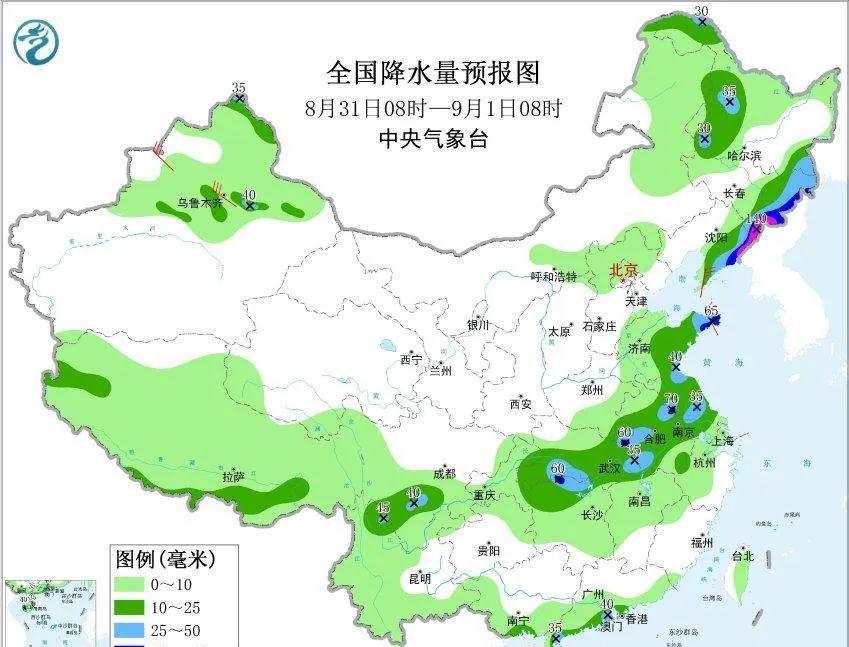 辽东这雨水也太多了，看这样子又是大到暴雨，看丹东都是粉色了，估计是大暴雨了。原以