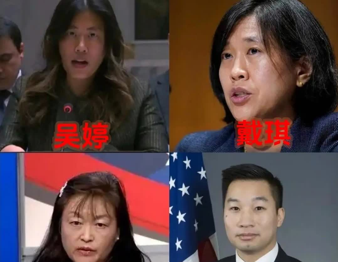 为什么老美找的吴婷之类反华华裔都长得奇形怪状的，不能找几个看着舒服的吗？下面这四