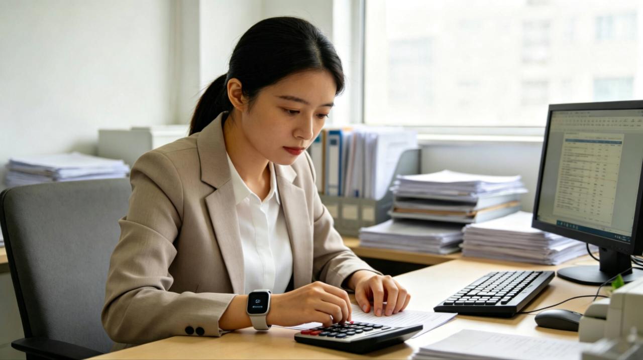 公司搞“全员营销”，财务大姐被分到卖智能手环。她不懂那些功能参数，就按算账的路子