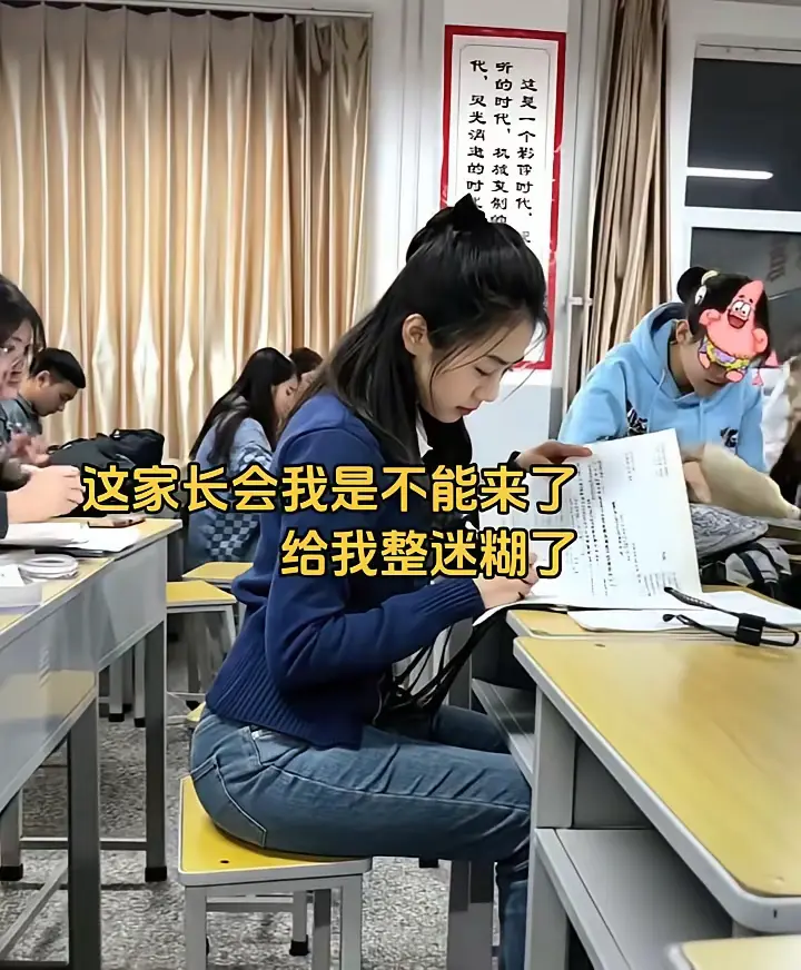 这家长会我是不能来了，给我整迷糊了。