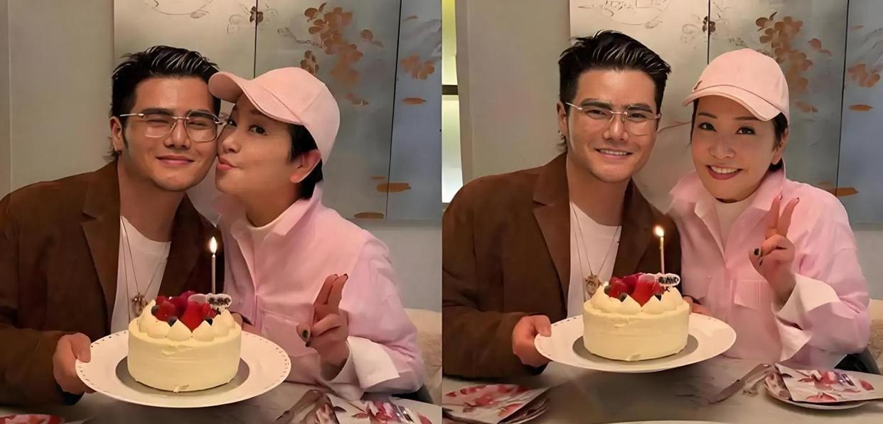 74岁狄波拉与男友人庆生同框，肢体接触超亲密，看起来关系真好