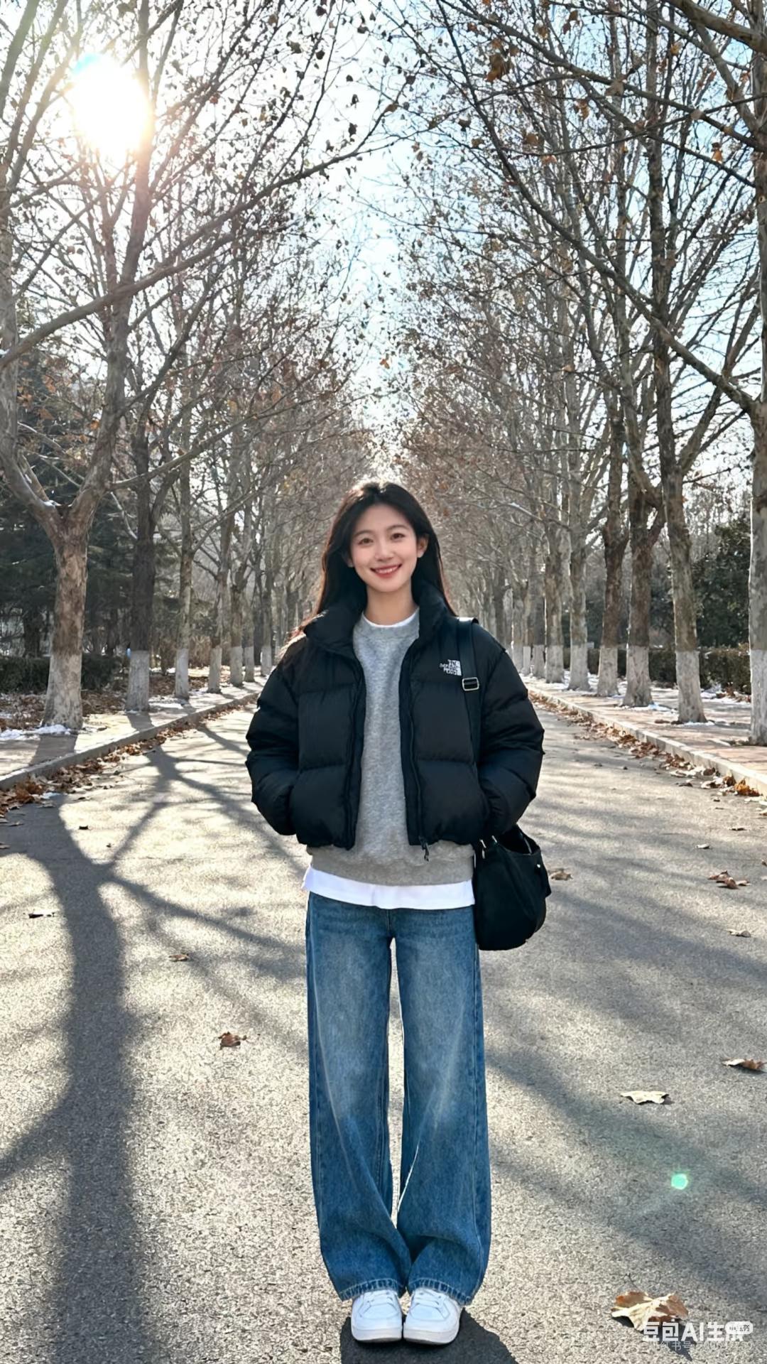 四五十岁女性冬季穿黑色羽绒服，只要掌握这三点，造型好看时髦又保暖。首先，选对