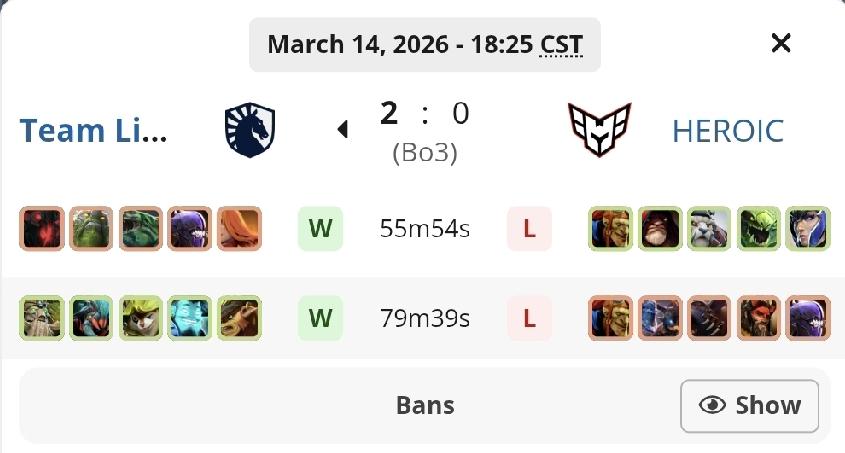 PGL淘汰赛，不配赢的Heroic第一局李逵优势，但是Heroic大哥无解肥