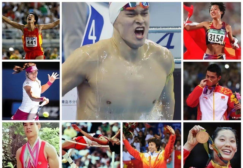 我国自建国以来，在体坛涌现出了震惊世界的十大巨星，他们分别是：第一名，刘翔，11