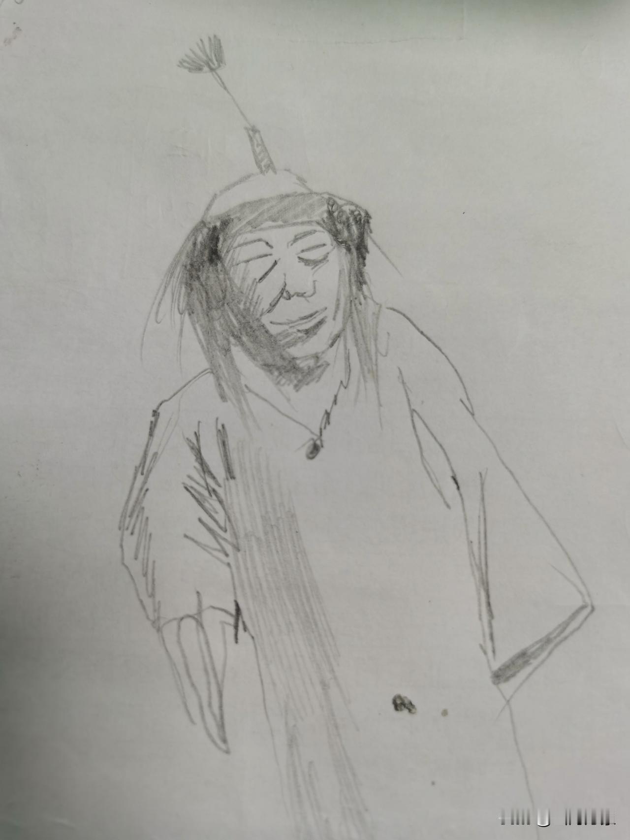 不是吹牛，这素描水平在全网排第二，没人敢排第一吧。人物造型准确，线条用笔流畅，五