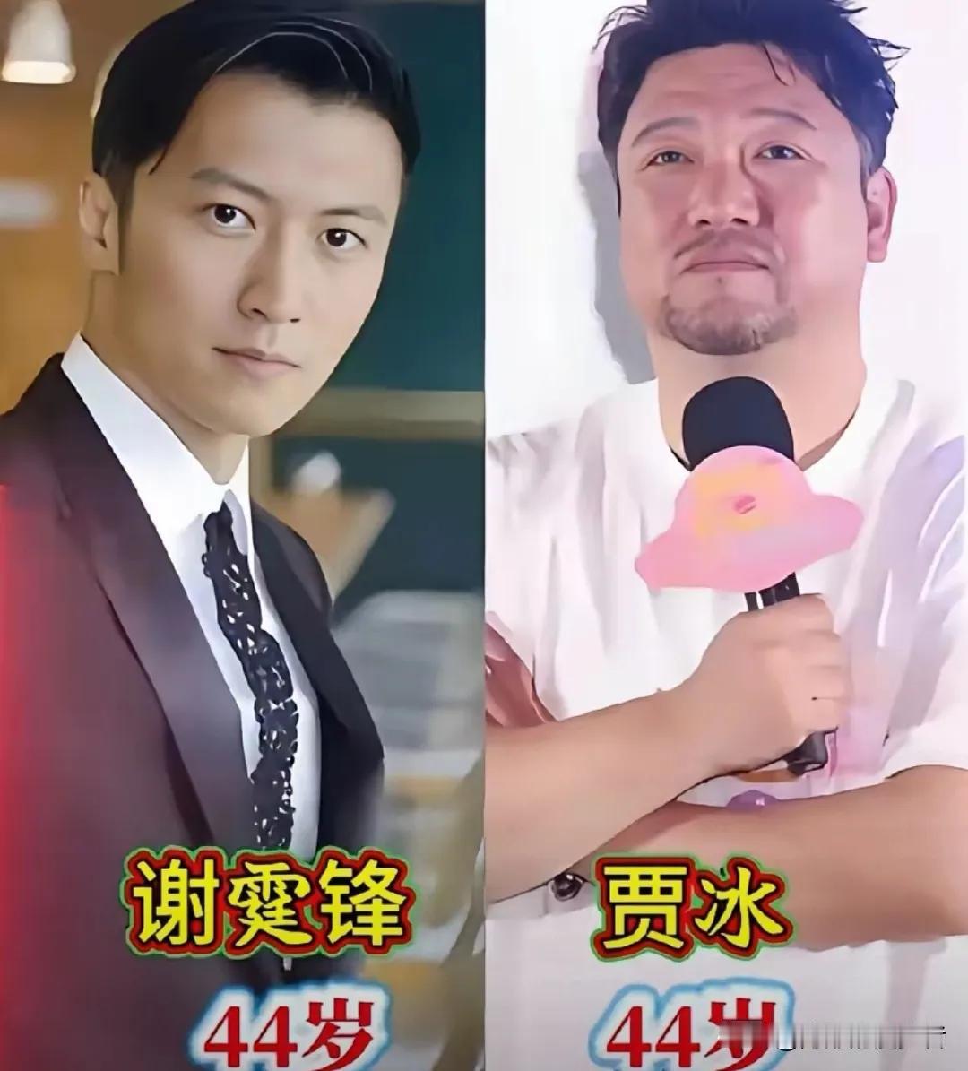 贾斌和谢霆锋——一个冻龄一个显老陈浩民和于谦——一个冻龄一个显老郭德纲和林志